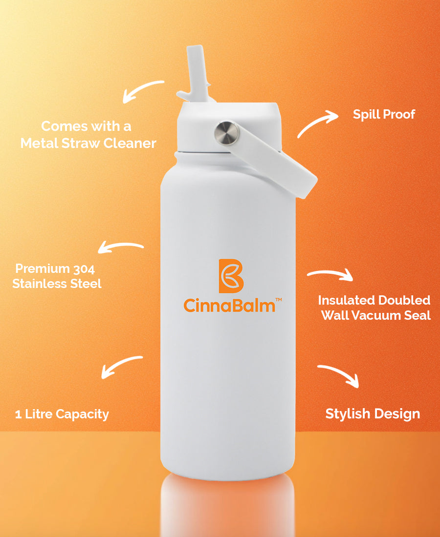 CinnaBalm 1L Insulated Drink Bottle